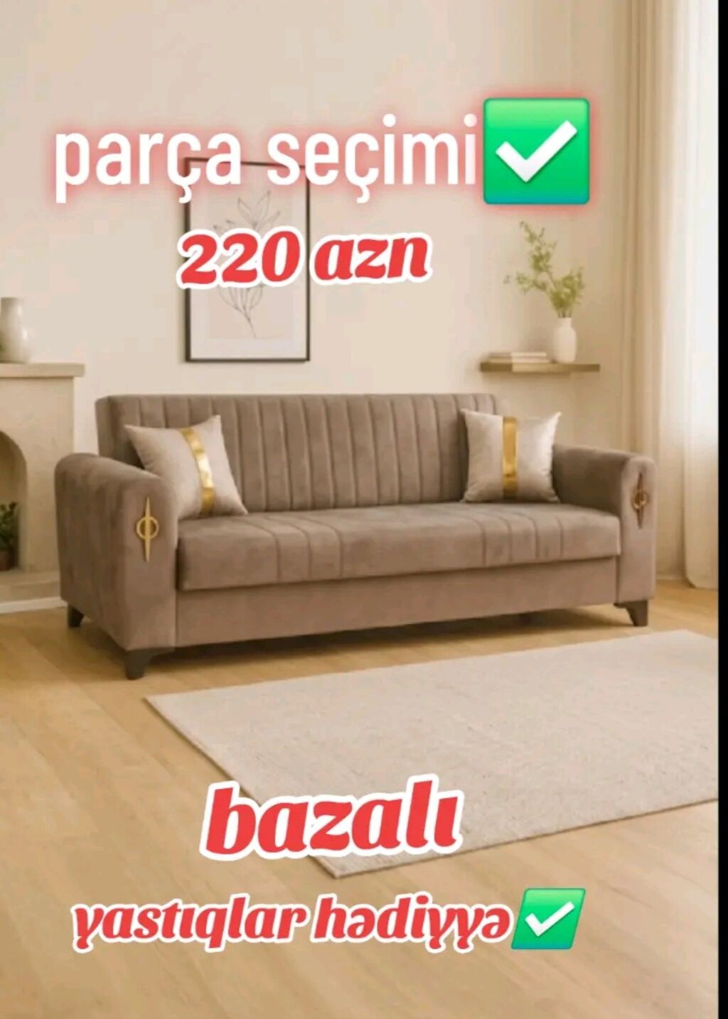 Divan, Yeni, Açılan, Bazalı, Parça, Ödənişli çatdırılma