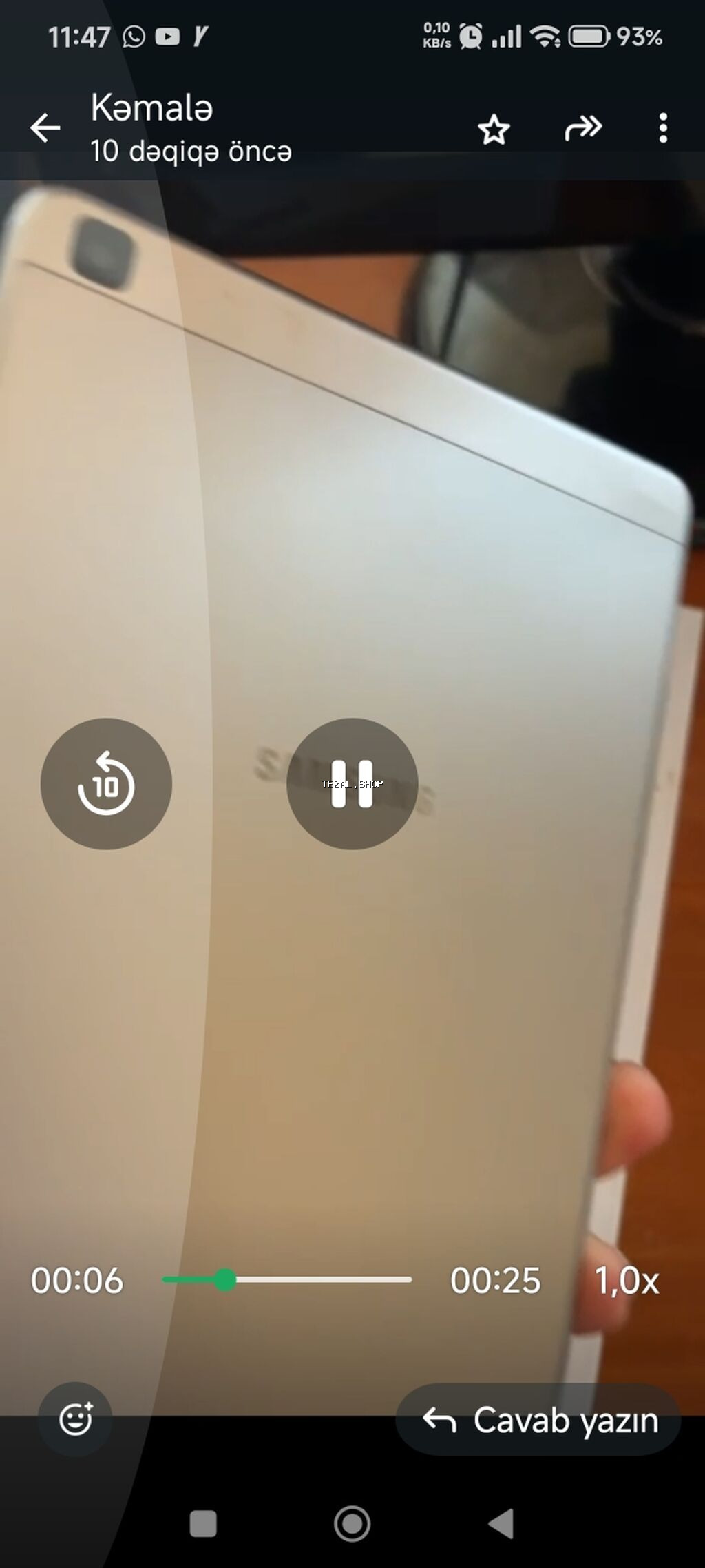 İşlənmiş Samsung Galaxy Tab A8, 8", < 64 GB, Ünvandan götürmə - şəkil 2