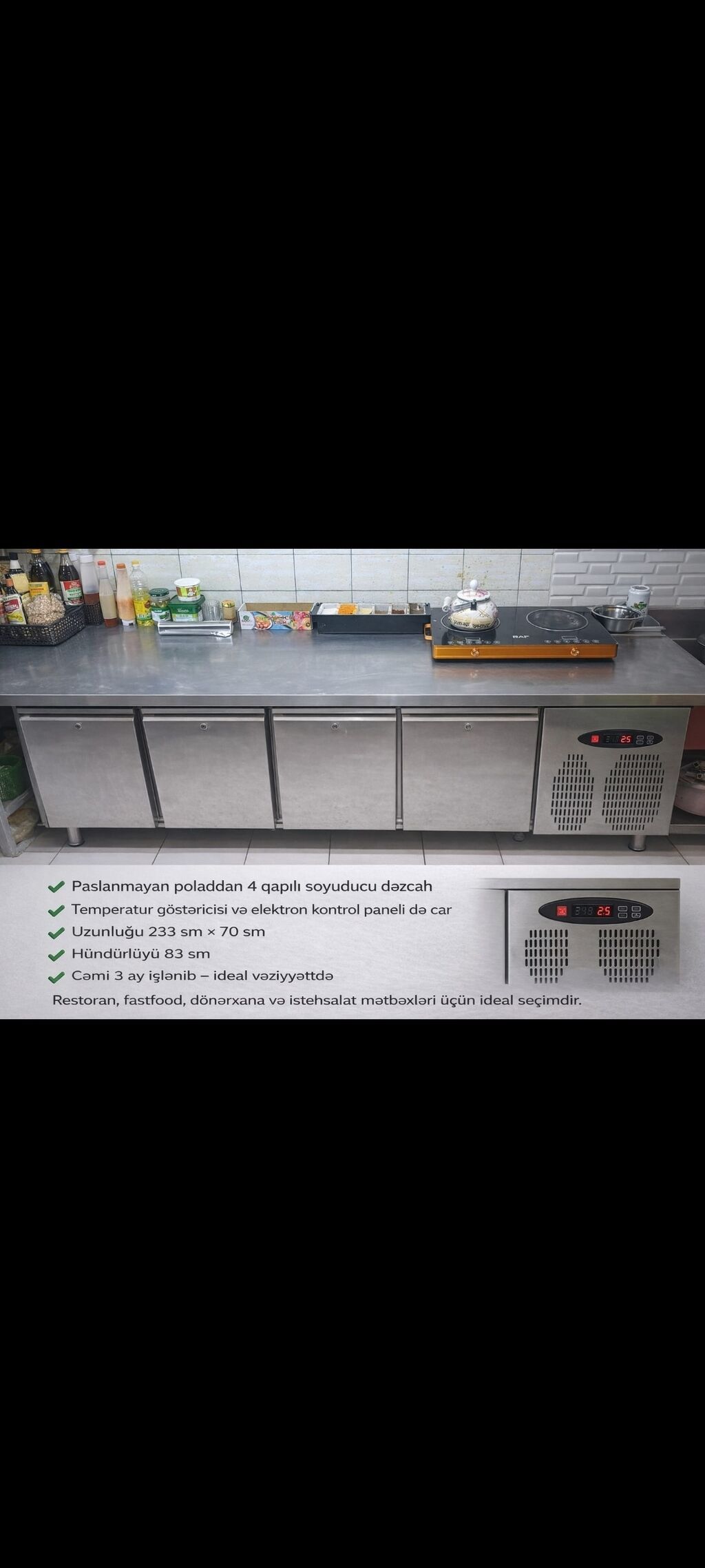 Endirim‼️Dezgah soyuducu 1250 Azn. Cemi 3 ay islenib. Ideal