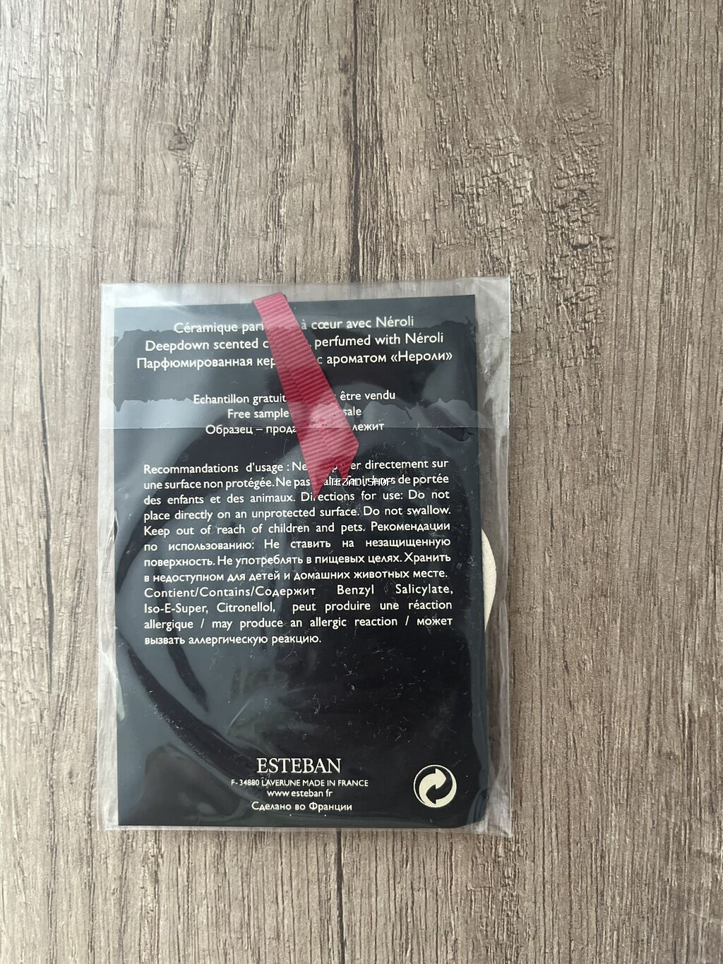 Парфюмированая керамическая подвеска Esteban Paris Parfums. Оригинал - şəkil 2