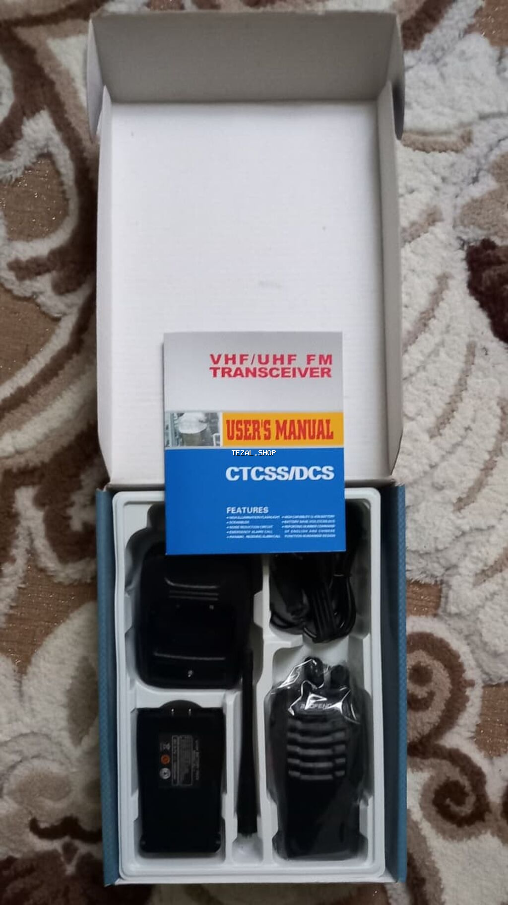 VHF/UHF FM Transceiver dəsti Məhsul: İki diapazonlu (VHF/UHF) FM əl