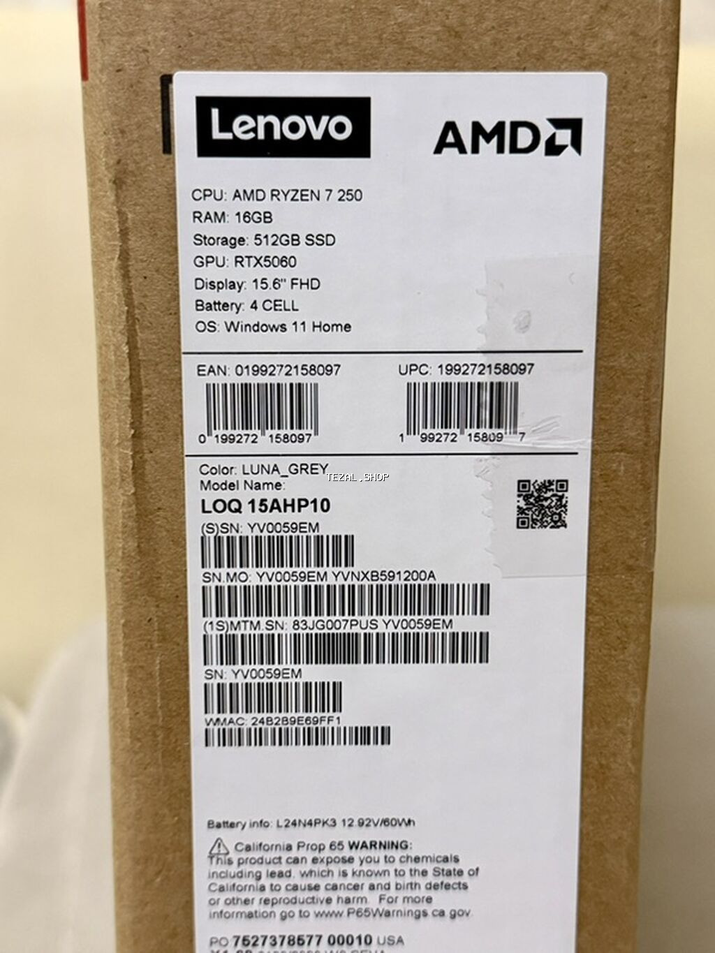 Lenovo LOQ, 15.6 ", AMD Ryzen 7, 512 GB - şəkil 3