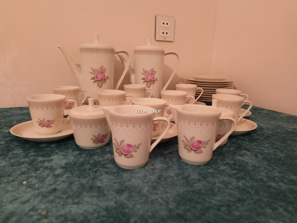 Çay dəsti, rəng - Ağ, Farfor, Almaniya