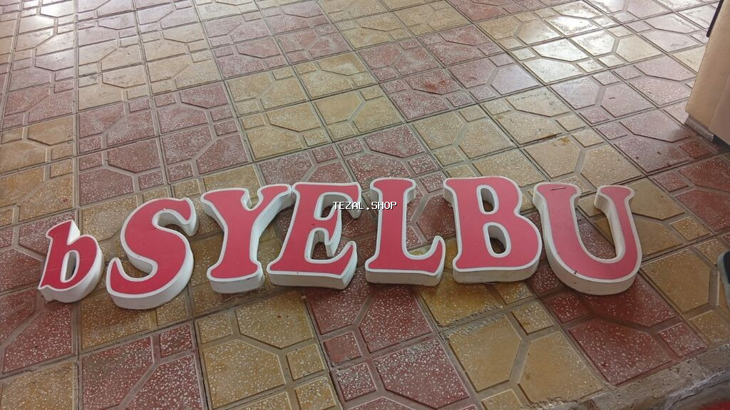 Həcimli reklam hərfləri – çöl və daxili vitrin üçün - Material