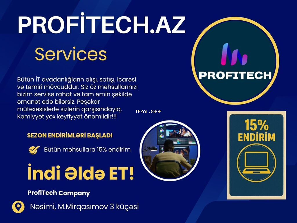 PROFITECH.AZ – IT xidmətləri - Bütün İT avadanlıqlarının alışı