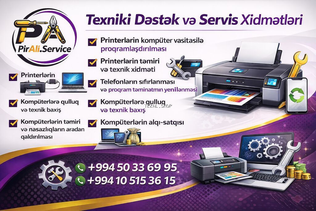 Printerlərin kompüter vasitəsilə proqramlaşdırılması 🖨️💻 Printerlərin