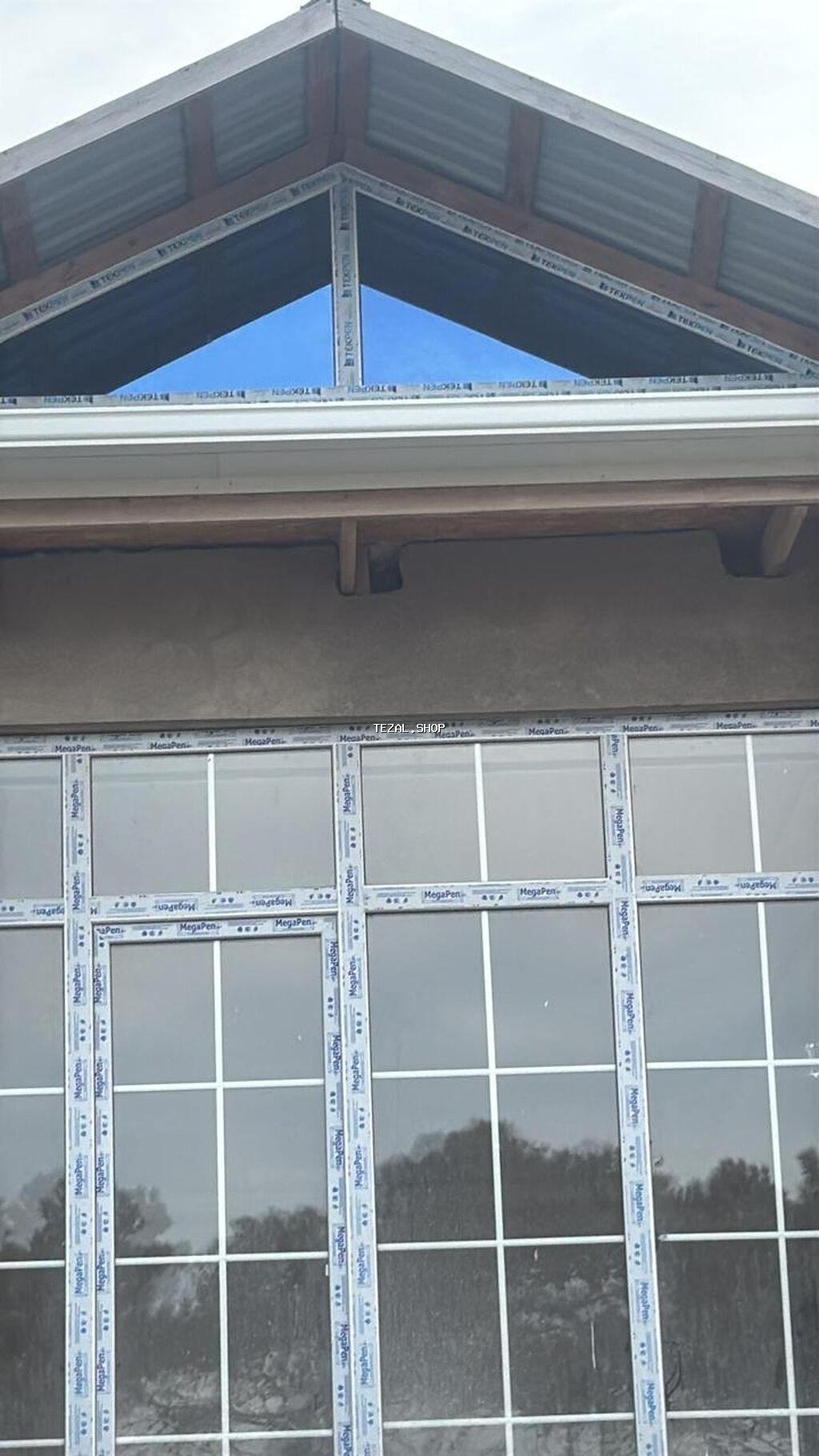 Yeni İkiqat şüşə paketi Plastik pəncərə, Еni: 140 sm, Uzunluğu: 160 sm, Pulsuz quraşdırma - şəkil 2