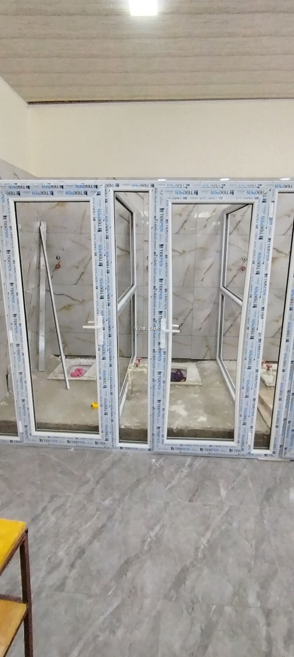 Yeni İkiqat şüşə paketi Plastik pəncərə, Еni: 140 sm, Uzunluğu: 160 sm, Pulsuz quraşdırma - şəkil 3