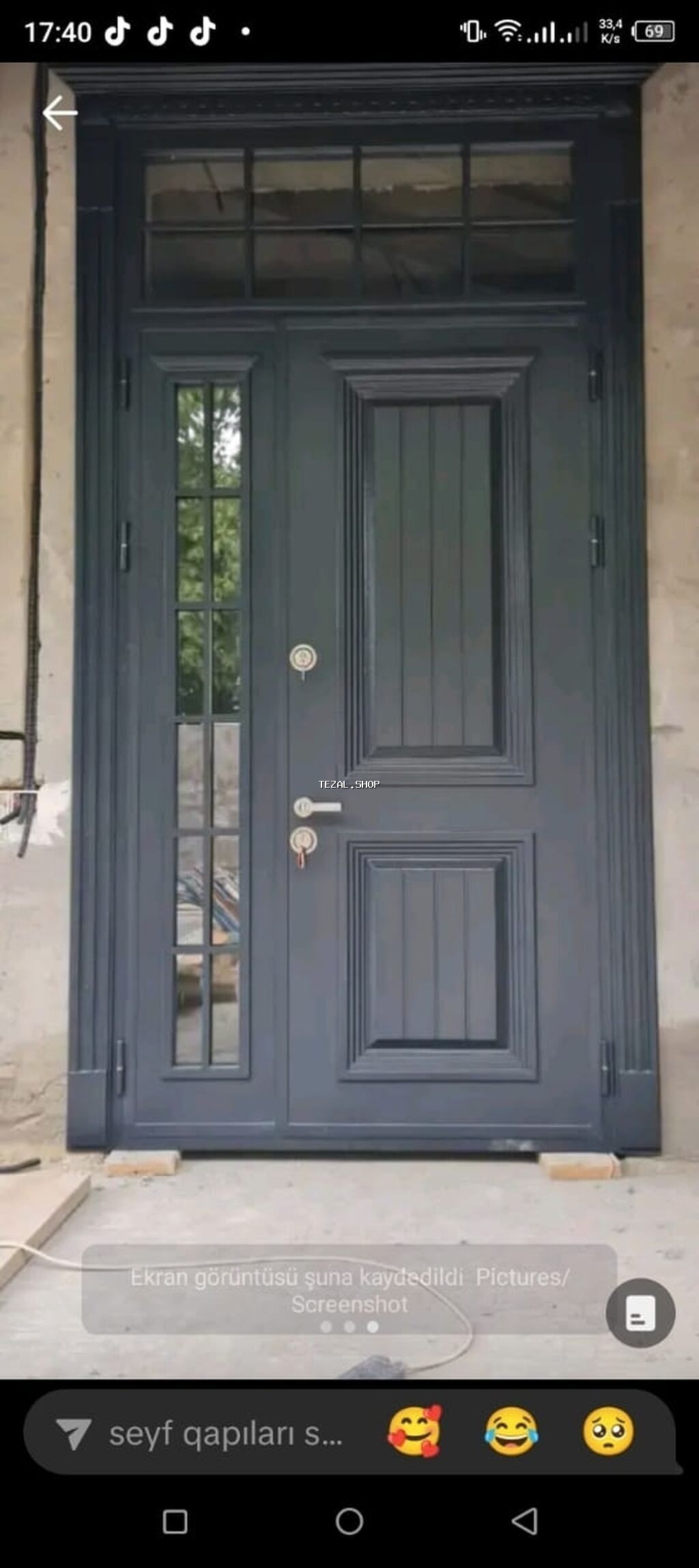 Yeni Giriş qapısı Zamok və çərçivə ilə, Zəmanətli, Ödənişli quraşdırma, Ünvandan götürmə, Pulsuz çatdırılma, Ödənişli çatdırılma - şəkil 4