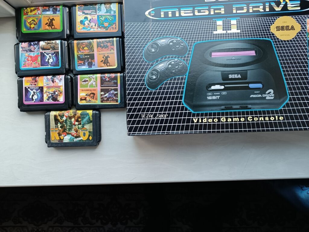 Sega oyun konsolu+8 kaset satılır. cəmi 5 gün istifadə olunub. heç bir