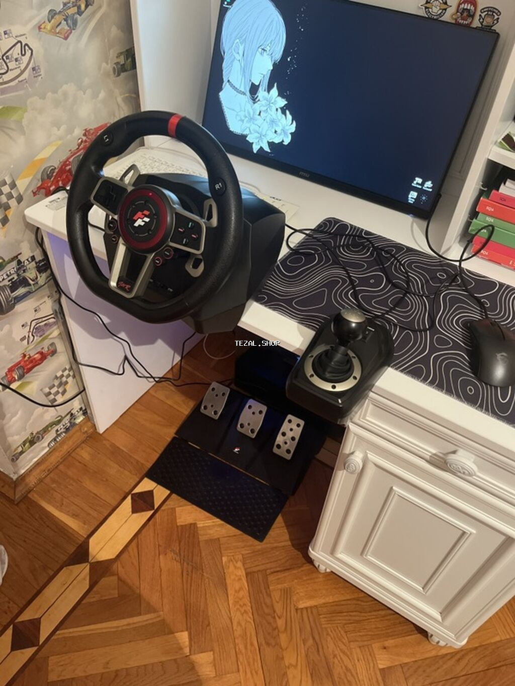 Satılır: Oyun sükan seti Flashfire Suzuka 900r– F1 tərzli sükan, 3