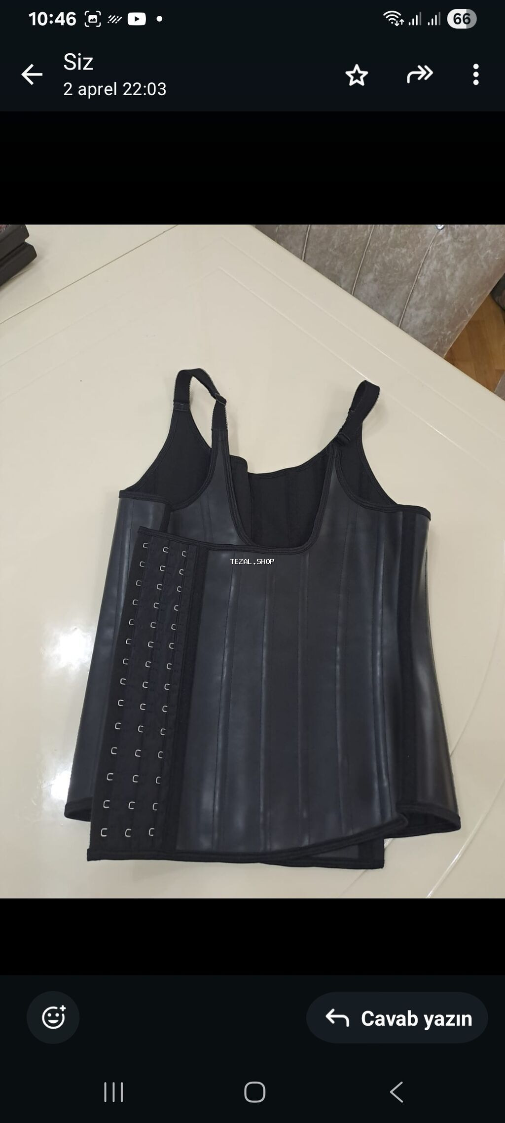 Qadın bel formalaşdıran korset – qara rəng - Model: çiyin askılı