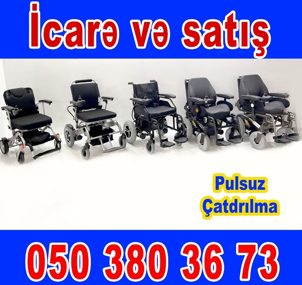 Elektrik əlil arabaları – icarə və satış - Fərqli model və ölçülər