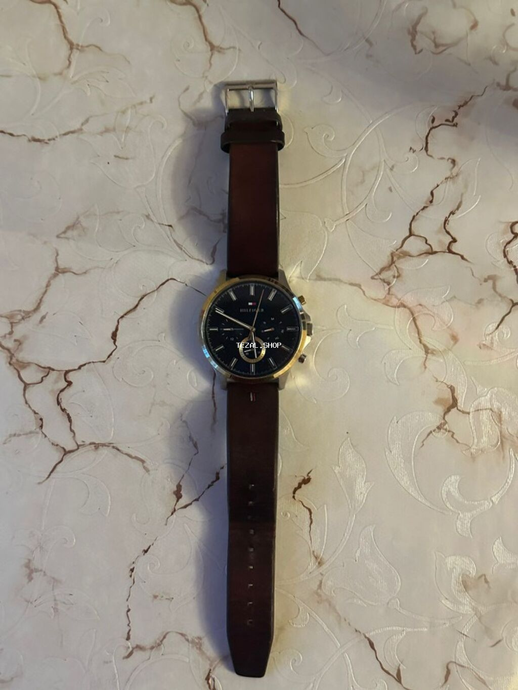 İşlənmiş, Qol saatı, Tommy Hilfiger, rəng - Qəhvəyi - şəkil 3