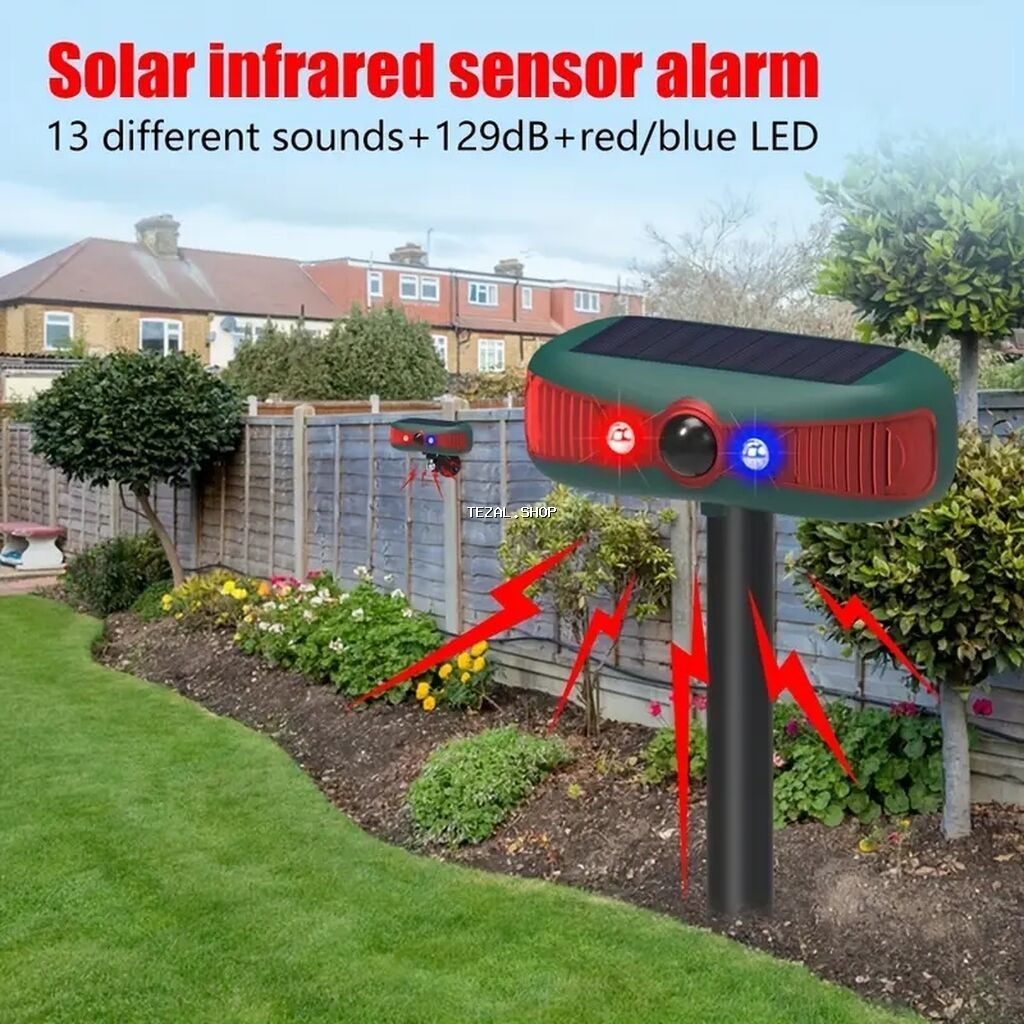 Günəş enerjili infraqırmızı sensorlu siqnal cihazı - 13 fərqli səs