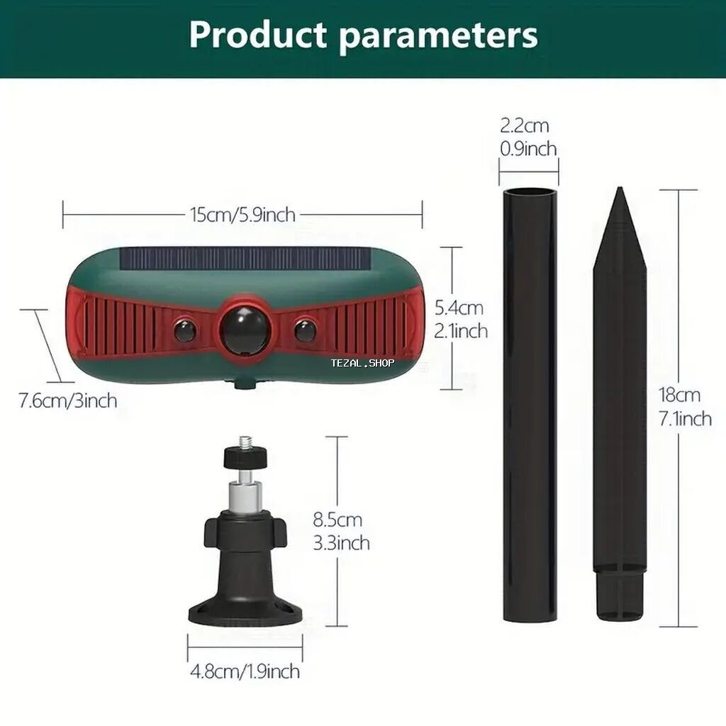 Günəş enerjili infraqırmızı sensorlu siqnal cihazı - 13 fərqli səs - şəkil 2
