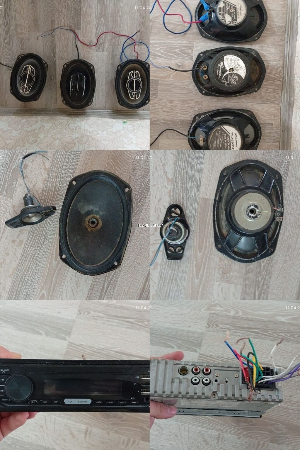 Avtomobil audio dəsti Tərkib: - 3 ədəd oval avtomobil dinamikləri