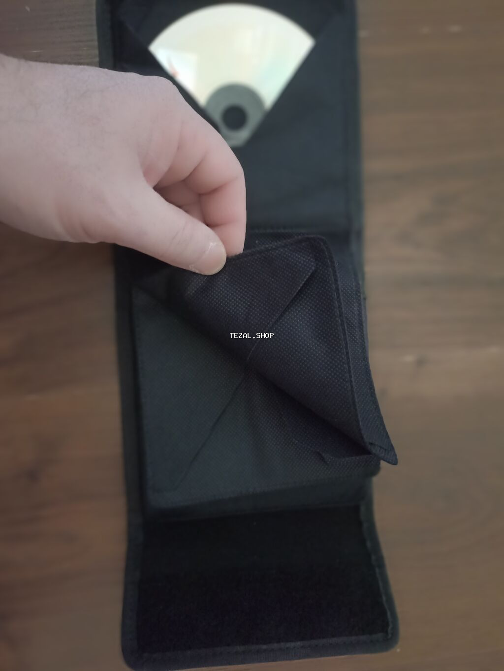 CD/DVD disk qabı – yumşaq örtüklü portativ çanta - Material: sıx