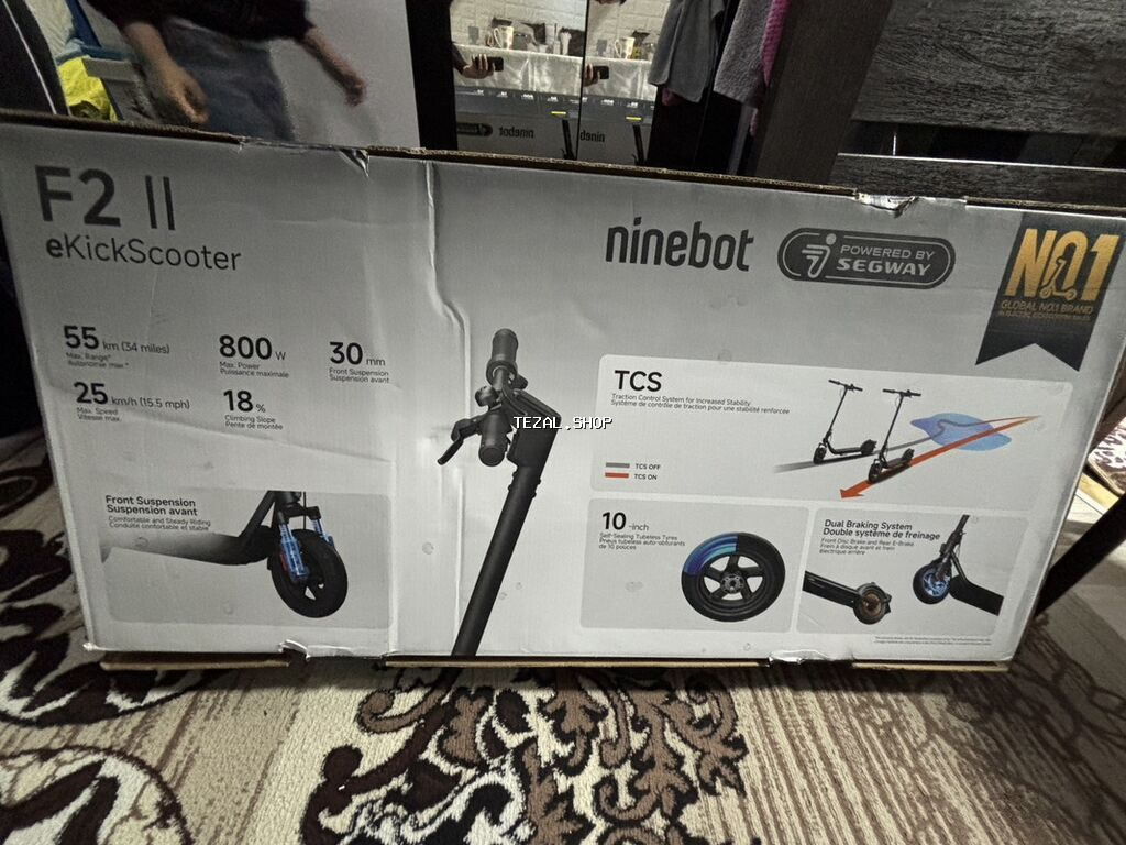 Ninebot F2 II eKickScooter – Powered by Segway - Maks. məsafə: 55 km