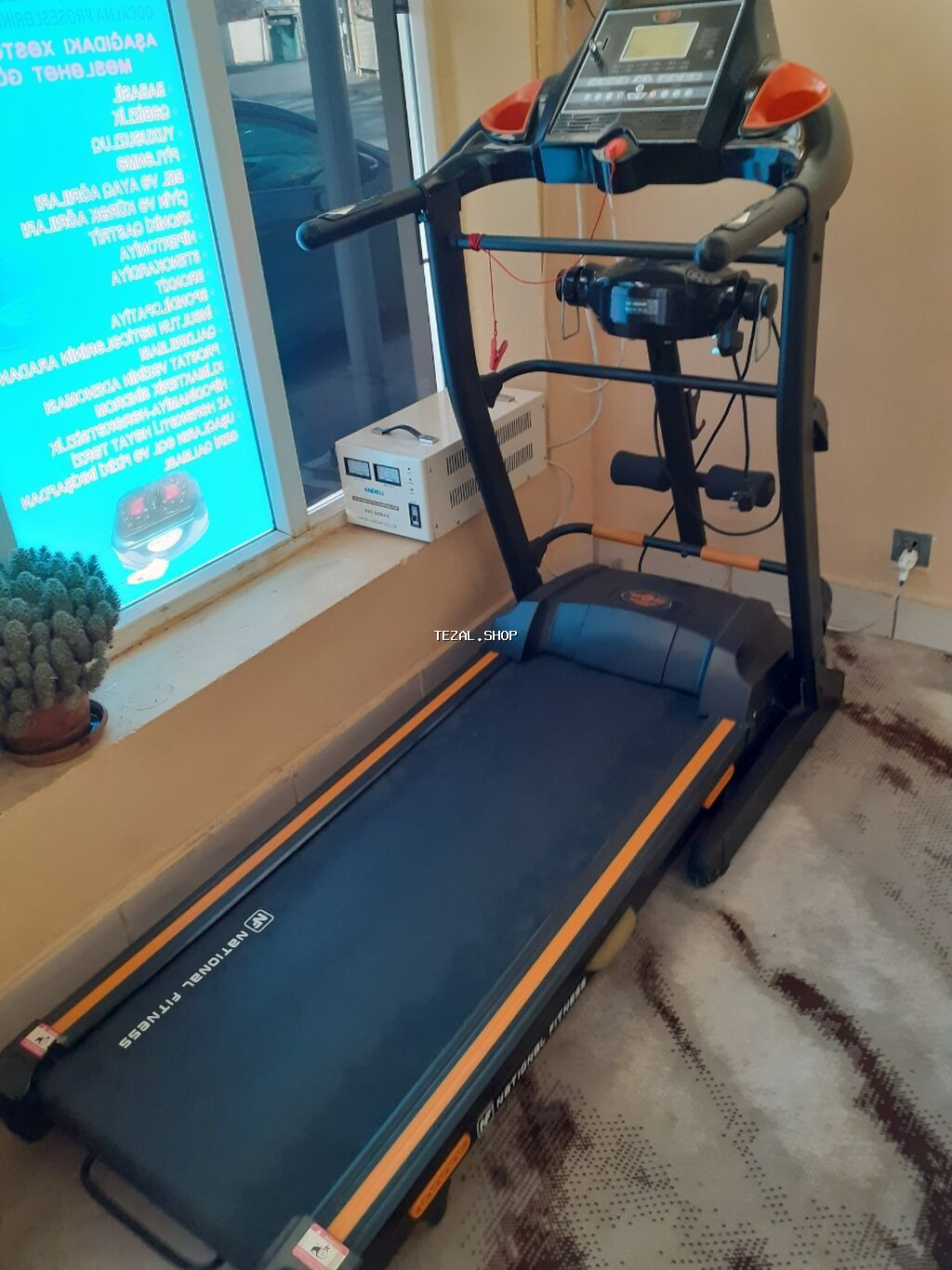 Qaçış trenajoru – National Fitness/MON paneli ilə Xüsusiyyətlər: -