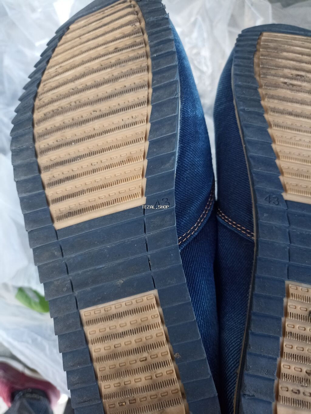 Məhsul: Kişi mokasin ayaqqabısı – “Racing” brendi - Material: Cins - şəkil 2