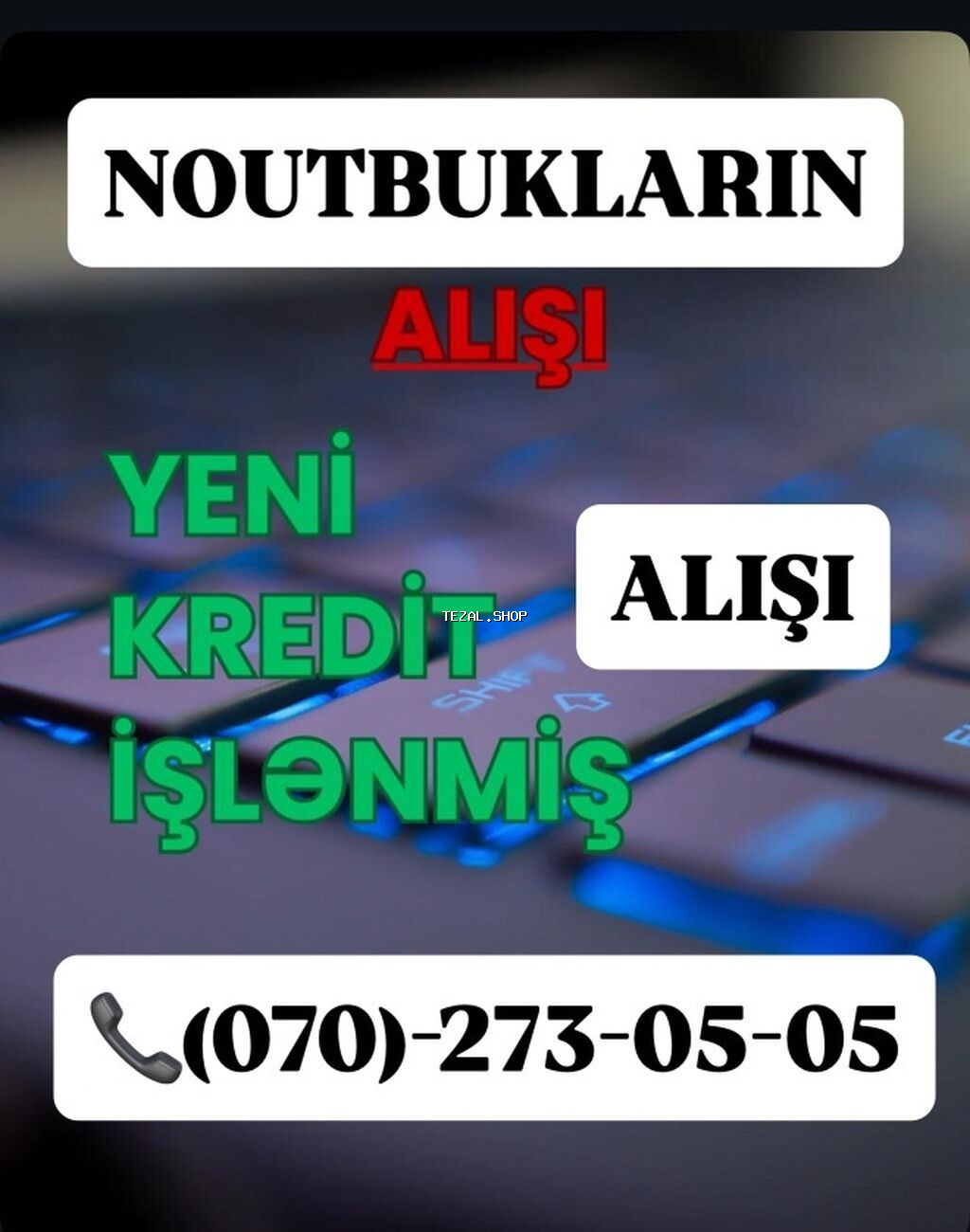 Pul lazimdir ? teze kredit işlenmiş Noutbuklarin Macbooklarin