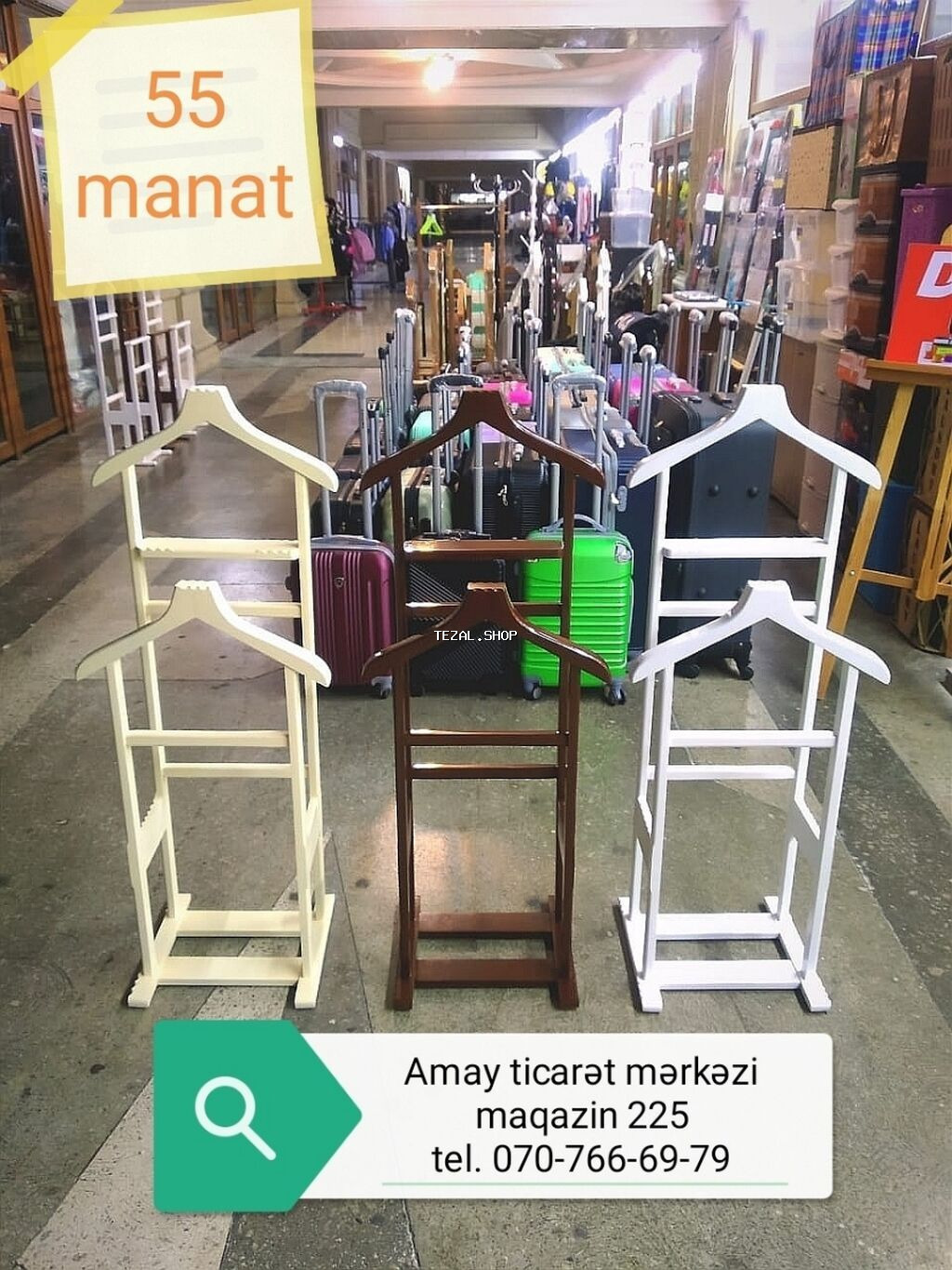 Asılqan paltar asmaq üçün Təzə. Yüksək keyfiyyət. Ünvan AMAY ticarət