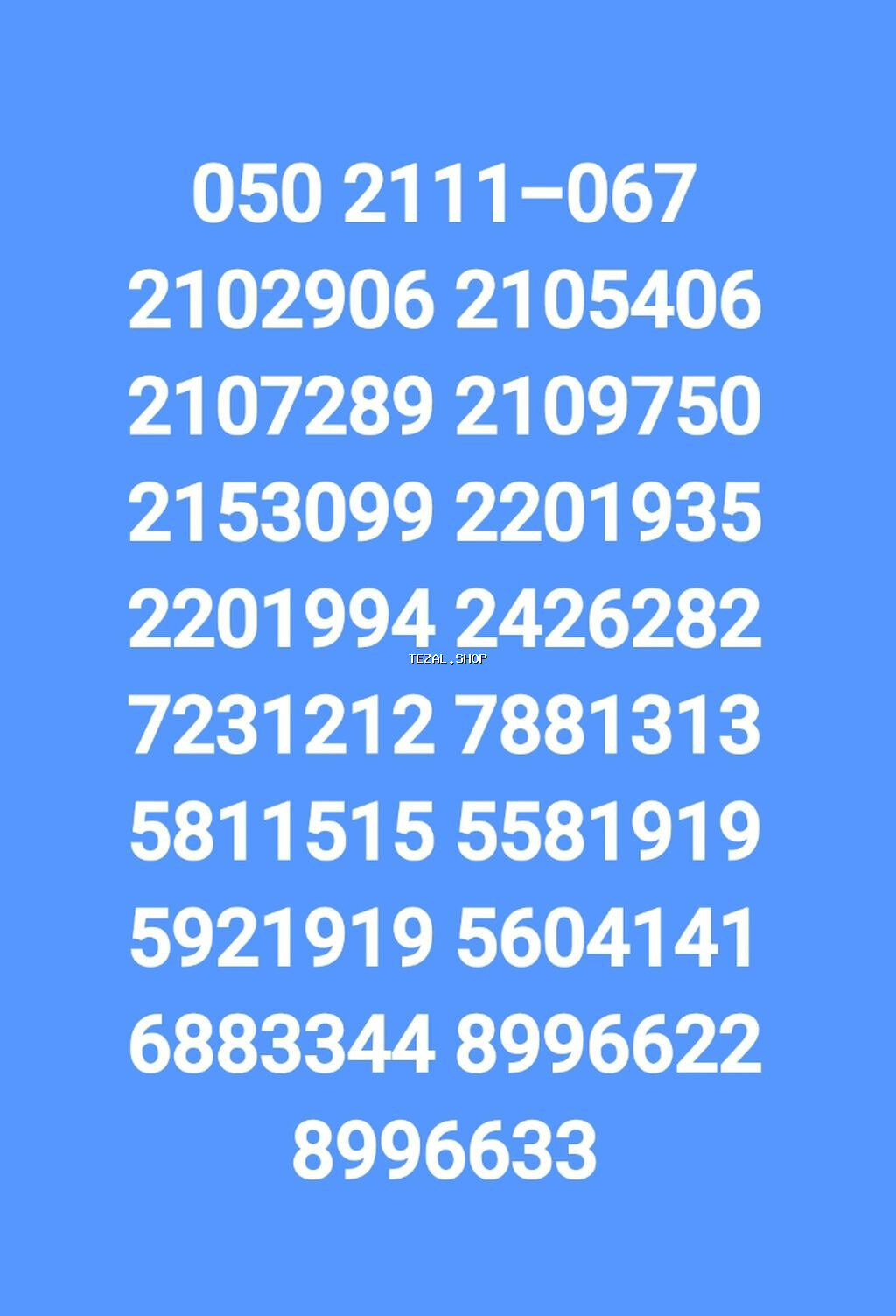 Nömrə: ( 099 ) ( 1091999 ), Yeni