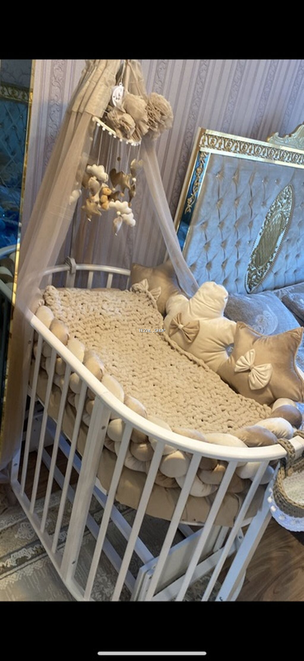 Oğlan və qız üçün, İşlənmiş, Yumru, Beşik, Dəst ilə, Matras ilə, Yellənmə mexanizm ilə