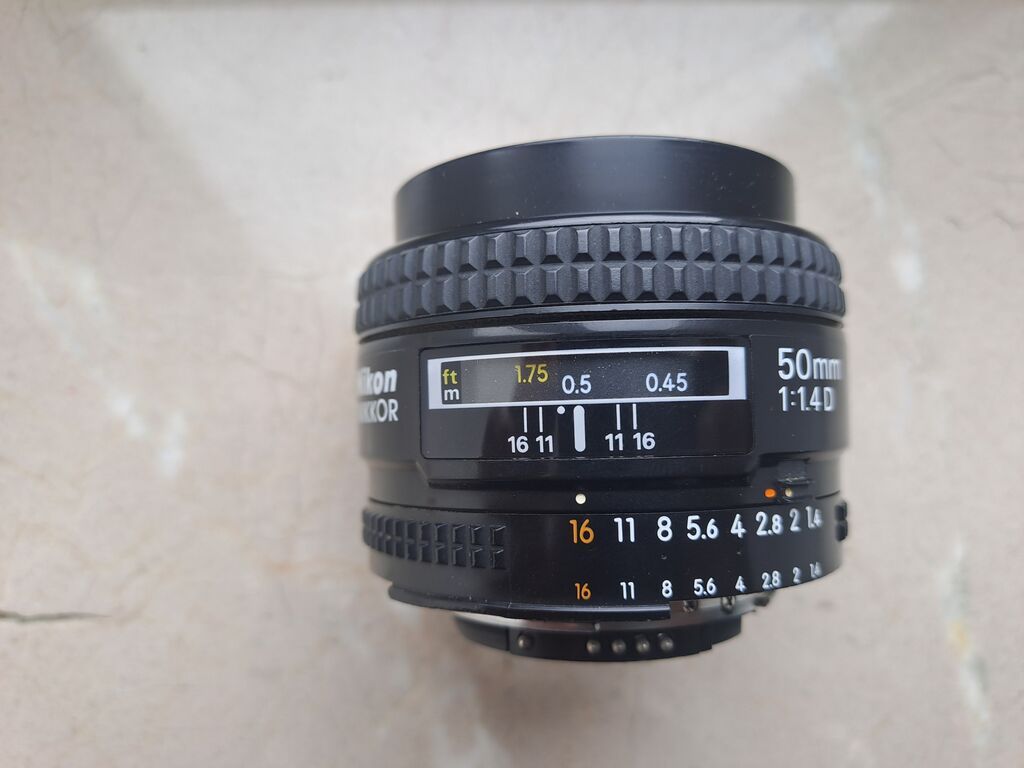 Nikon AF Nikkor 50mm f/1.4D obyektiv - Klassik 50mm sabit fokus