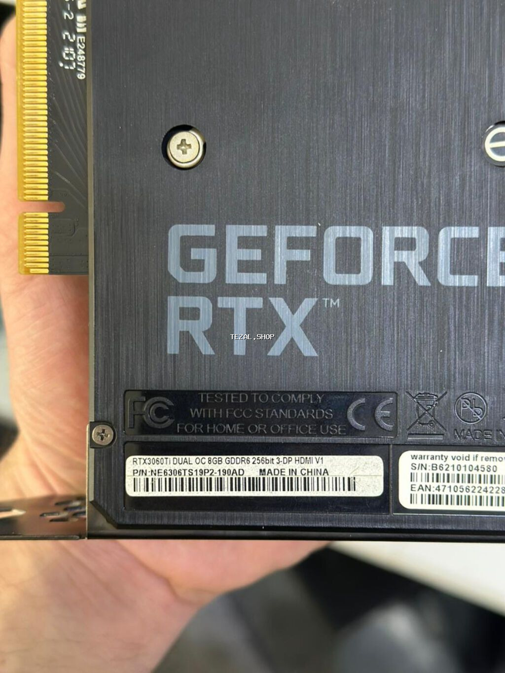 Videokart Palit GeForce RTX 3060 Ti, 8 GB, İşlənmiş - şəkil 2