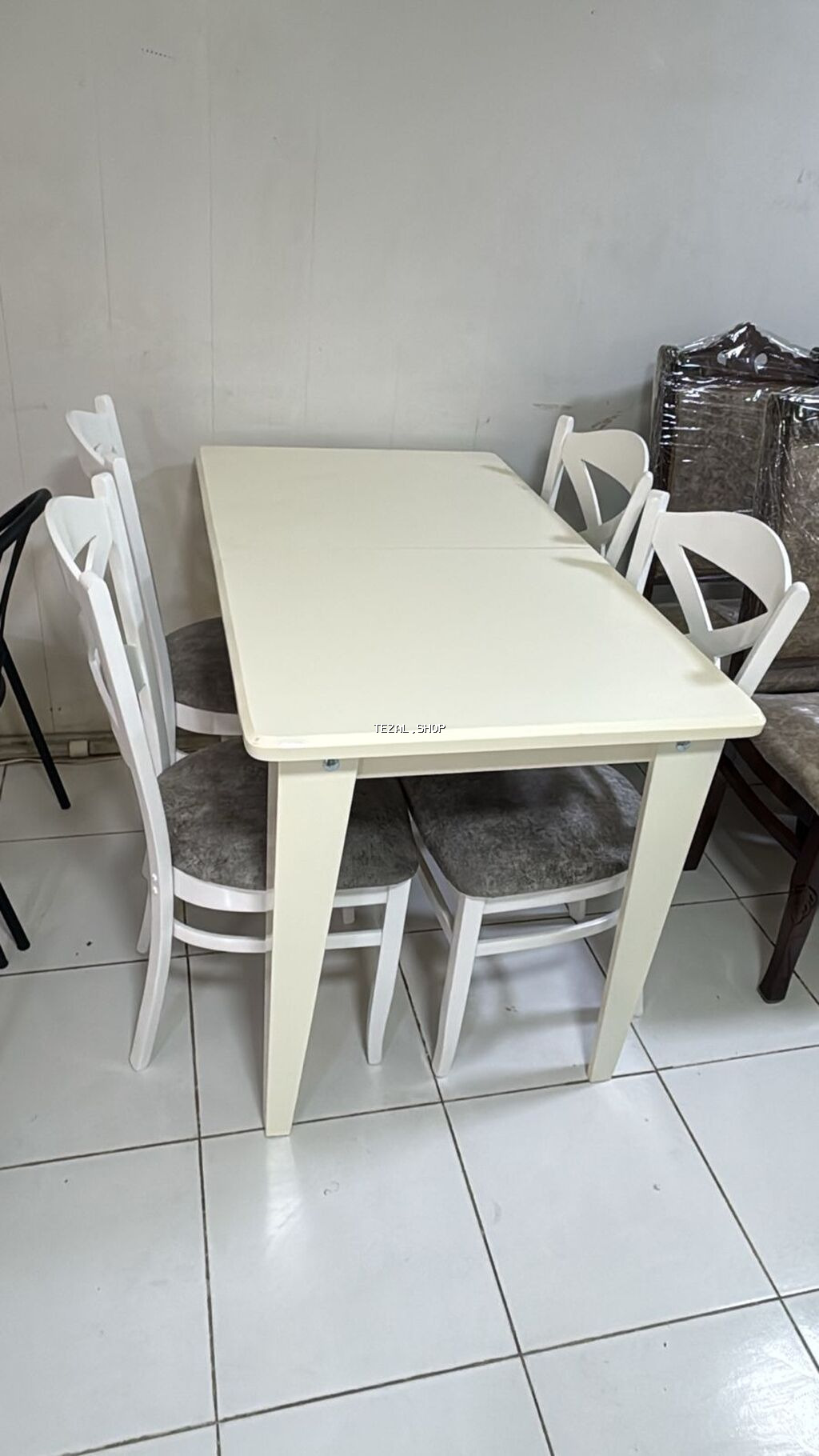 Qonaq otağı üçün, Yeni, Açılan, Dördbucaq masa, 6 stul - şəkil 5