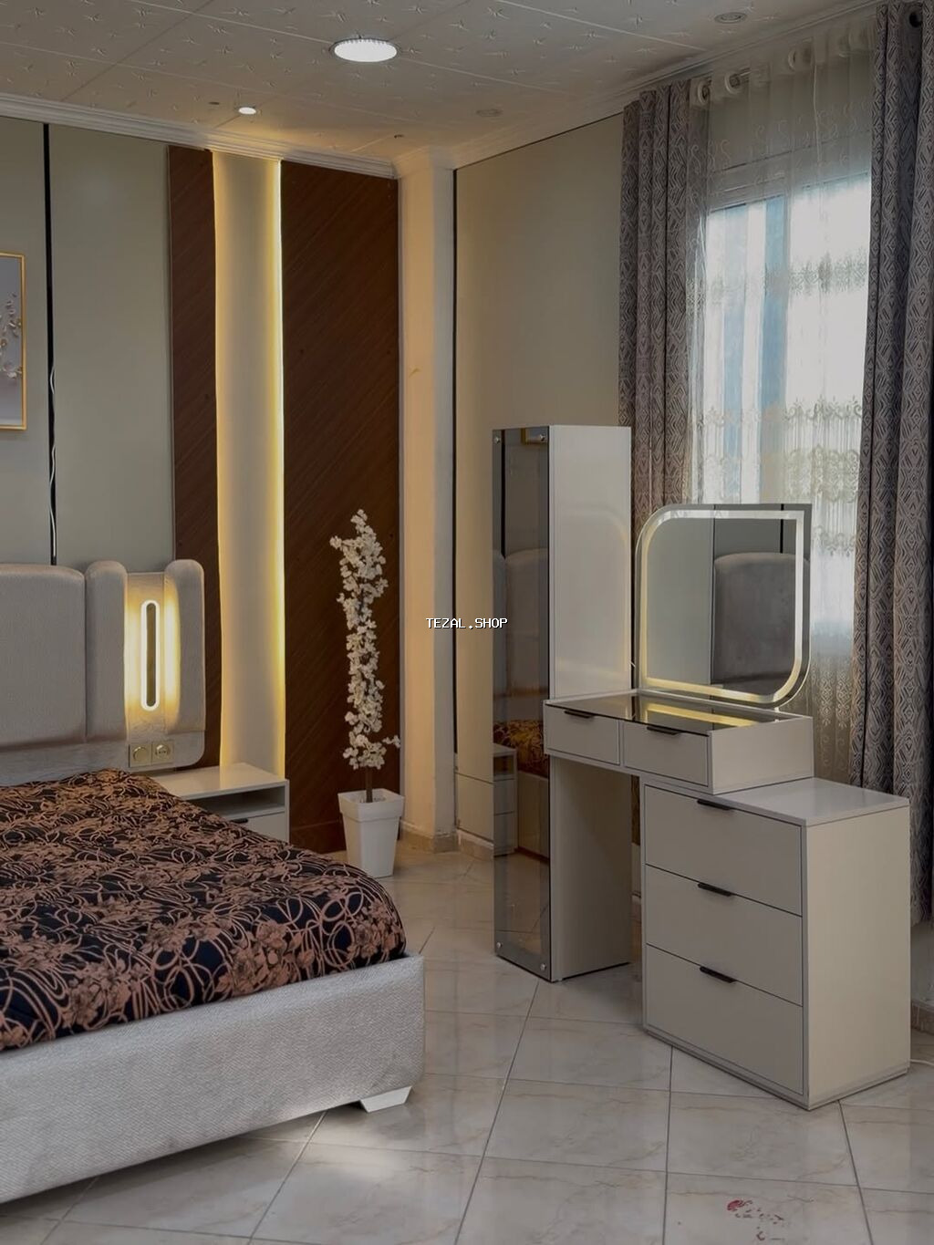 Məhsul: LED işıqlı makiyaj masaları və güzgü dəstləri - Dizayn