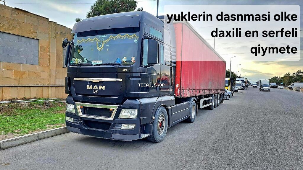Yükdaşıma xidməti – ölkə daxili ən sərfəli qiymətə. - MAN markalı