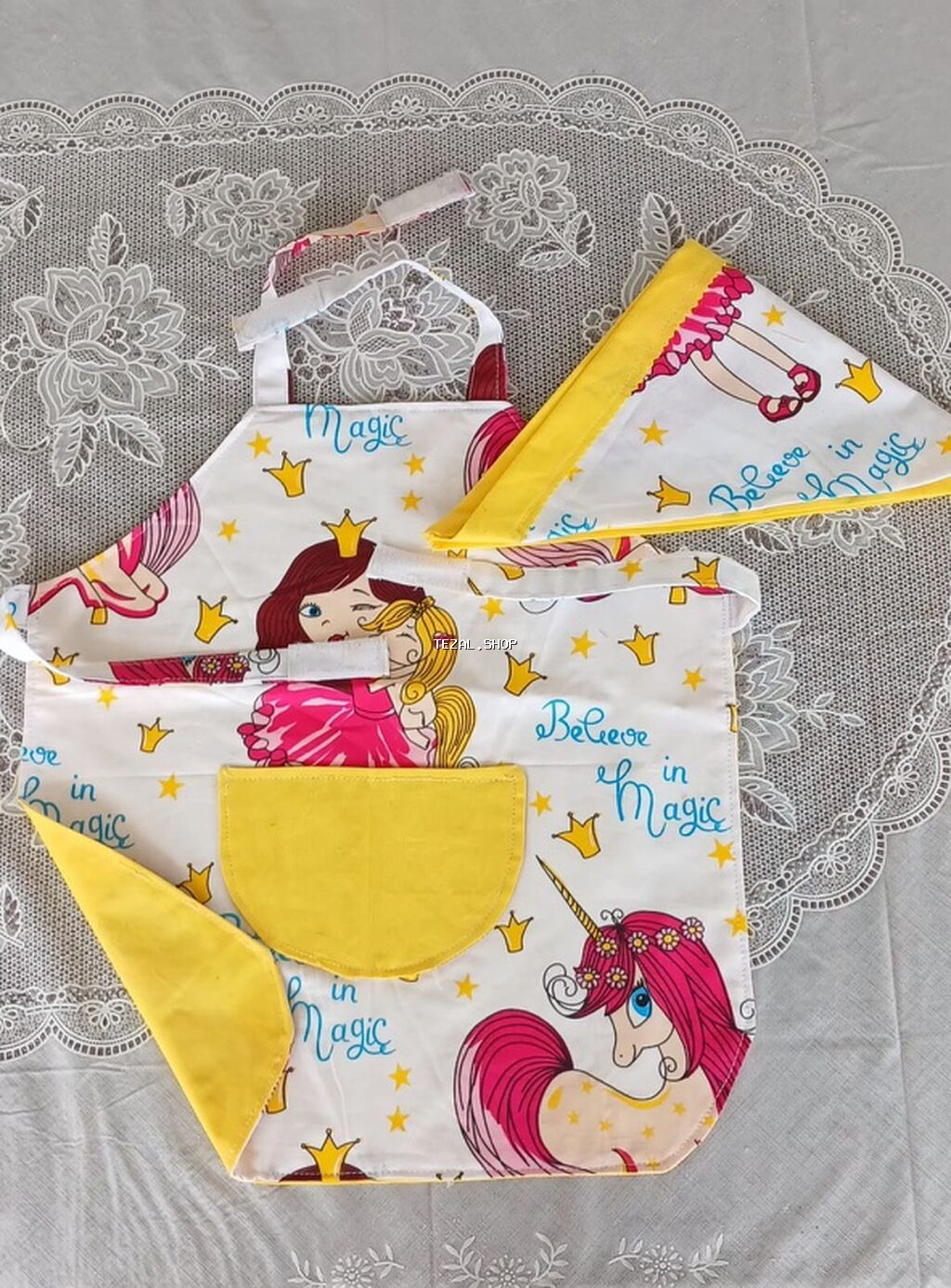 Uşaq üçün mətbəx dəsti – önlük və üçbucaq yaylıq (bandana) - - şəkil 3