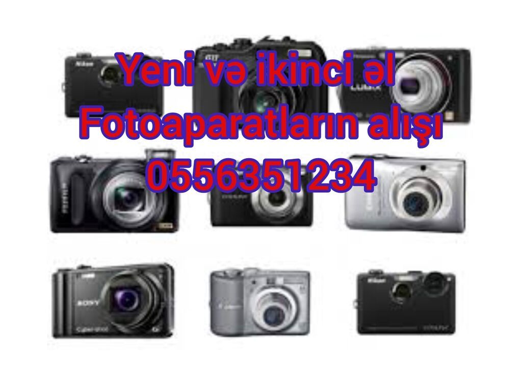 Köhnə model kiçik fotoaparatların alışı sony ni̇kon canon fuji̇fi̇lm
