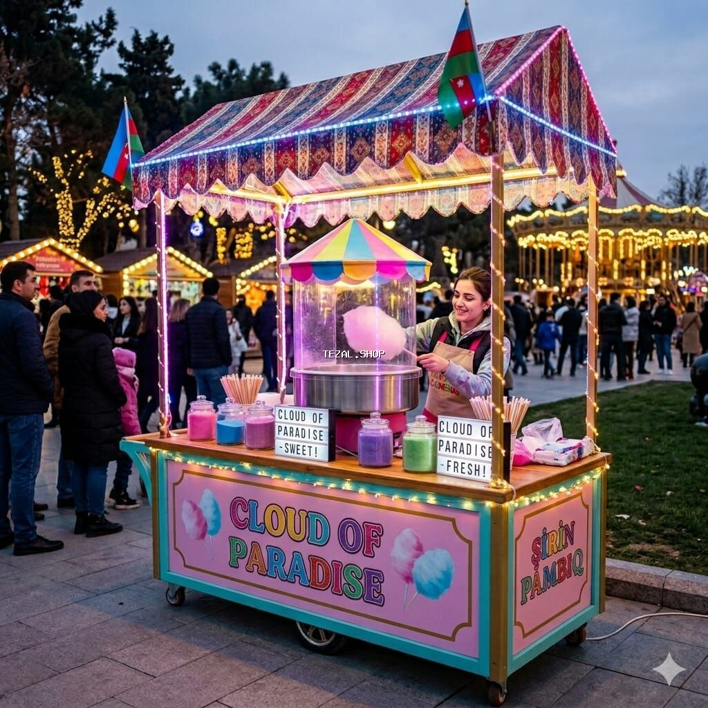 Taxtadan hazırlanmış ticarət köşkü. Bu köşk hər cür ticarət fəaliyyəti - şəkil 5