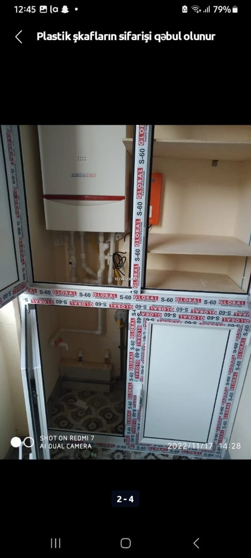 Plastik şkafıların sifarişi Ağ rəngdə 1 kvadratı 90 azn Rəngli 1 - şəkil 5