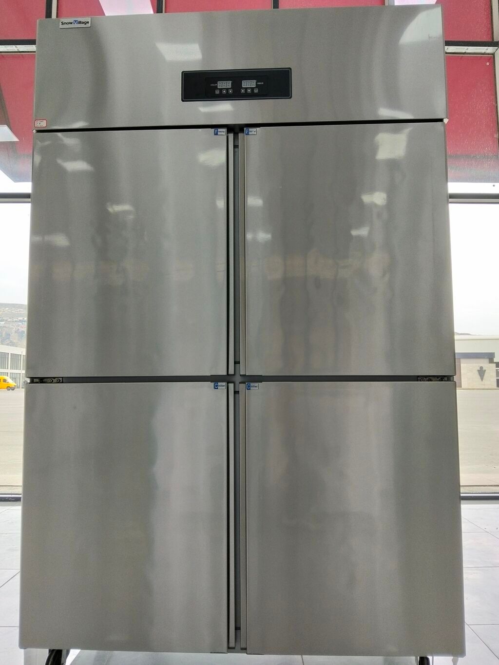 Snow Village peşəkar dörd qapılı soyuducu - Korpus: paslanmayan polad