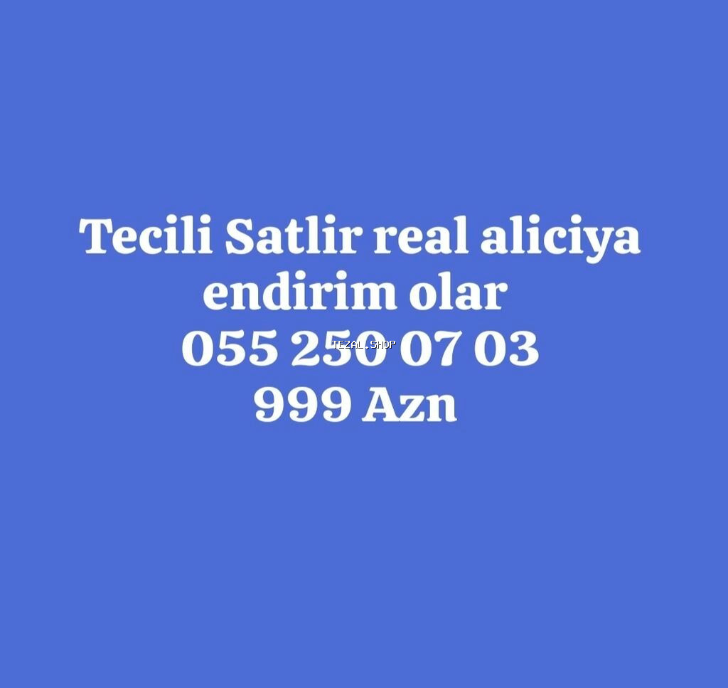 Elan mətnində “Təcili satılır, real alıcıya endirim olar, 999 AZN”