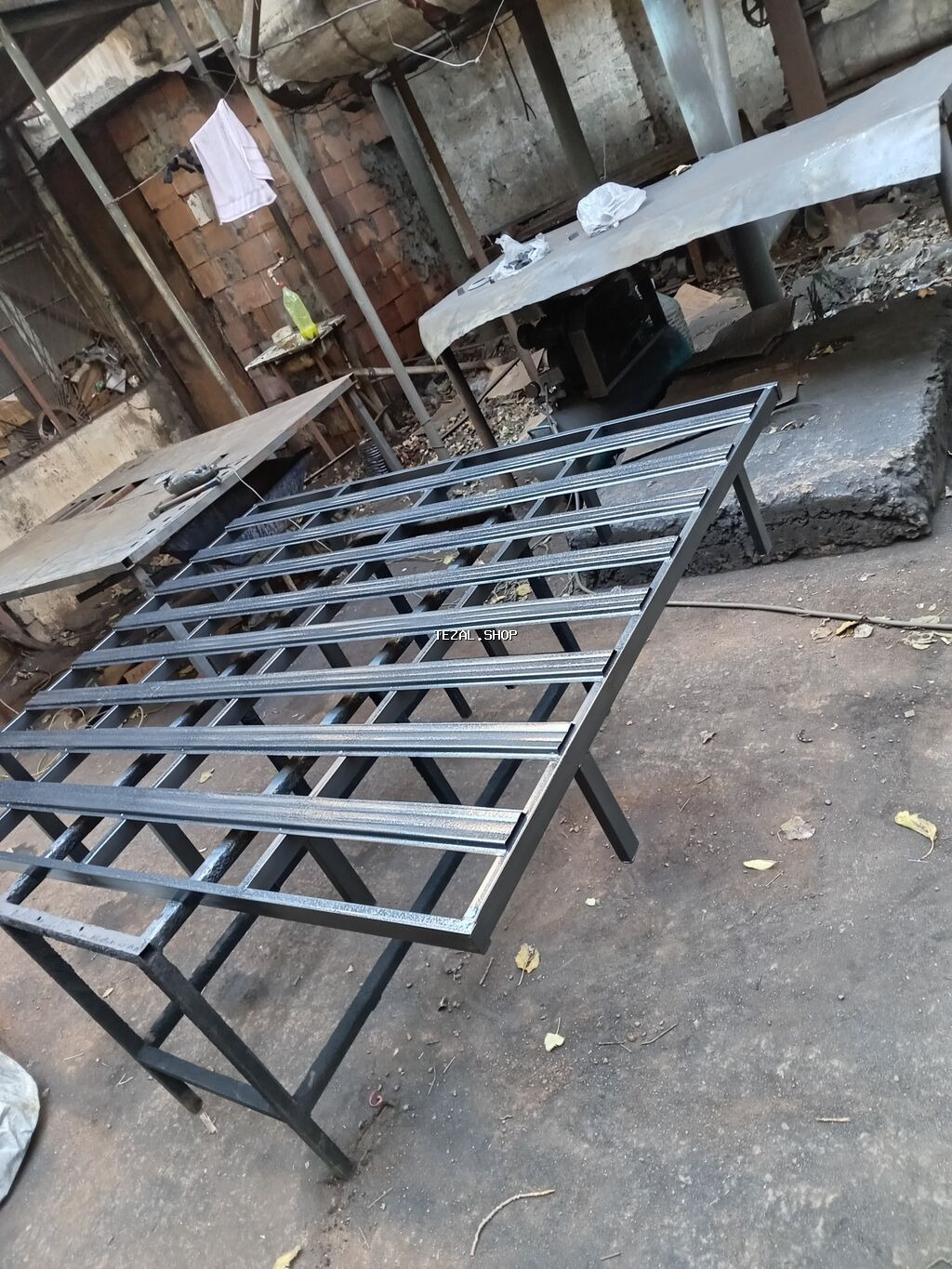 Metall karkaslı qalxan mexanizmalı çarpayı bazası - Güclü qara metal - şəkil 4