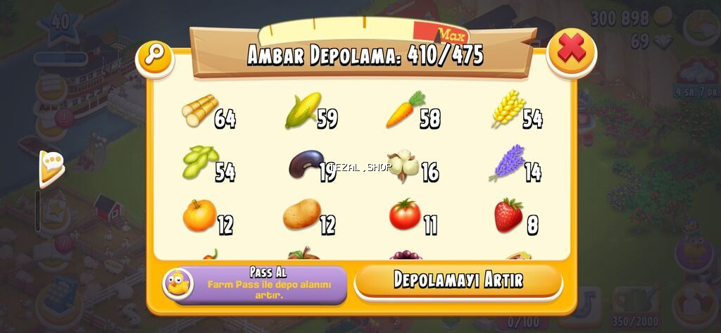 Hay Day oyunu hesabı – inkişaf etmiş ferma Səviyyə: 40 Qızıl - şəkil 5