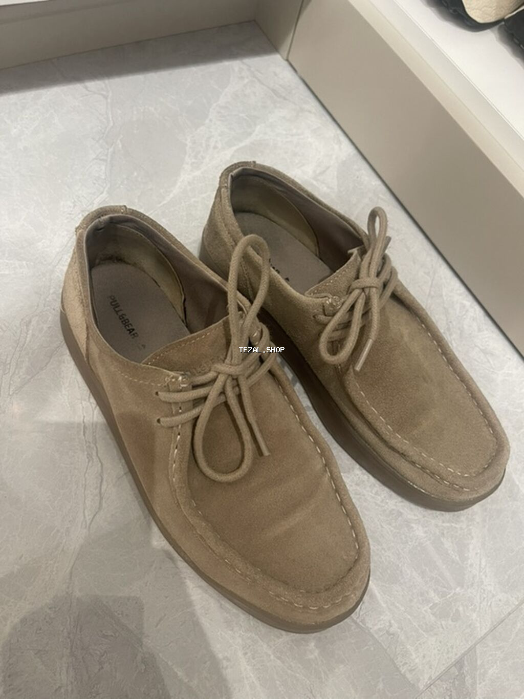 ZARA brendinin idman üslublu krossovkaları - Rəng: açıq neon-sarı - şəkil 3