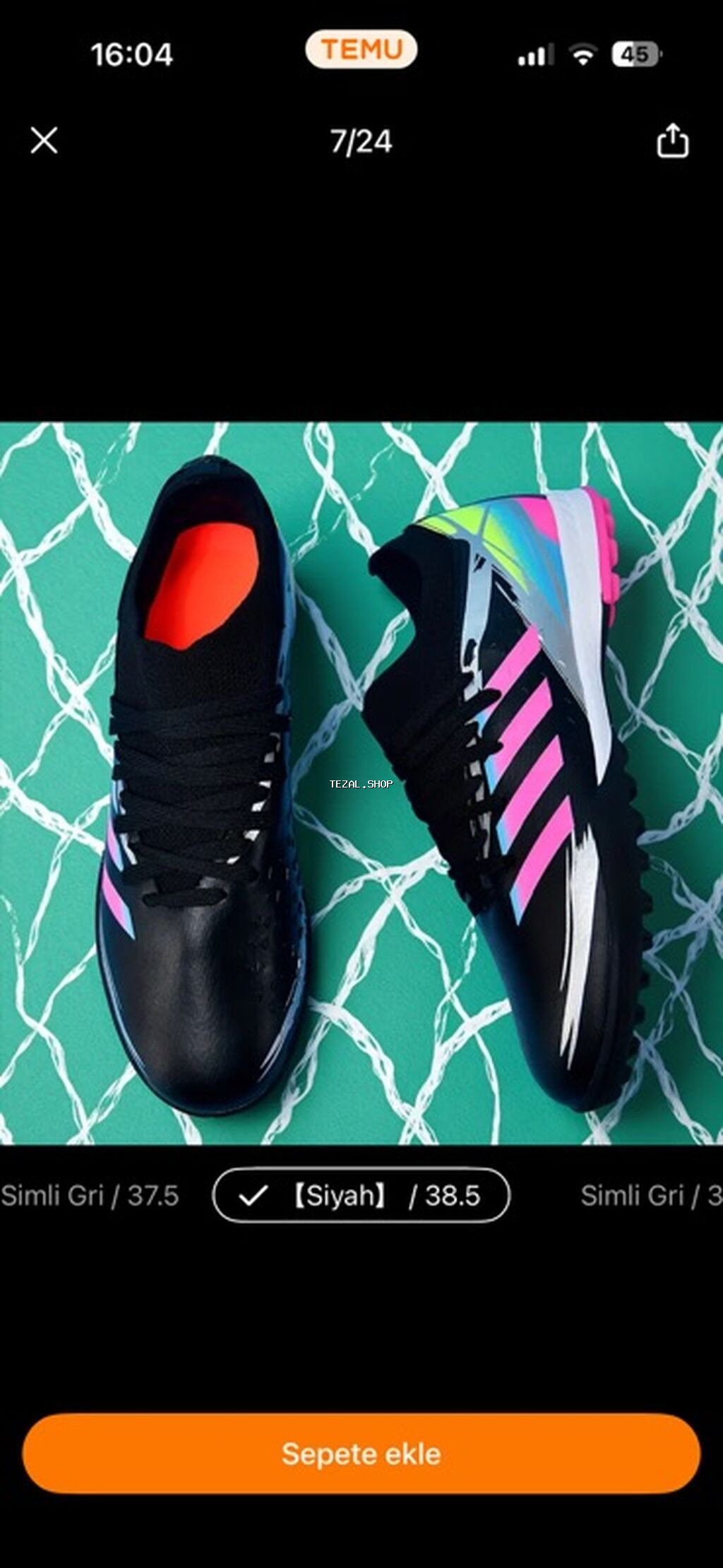 Məhsul: Futbol/mini futbol üçün idman ayaqqabısı (qapalı və süni