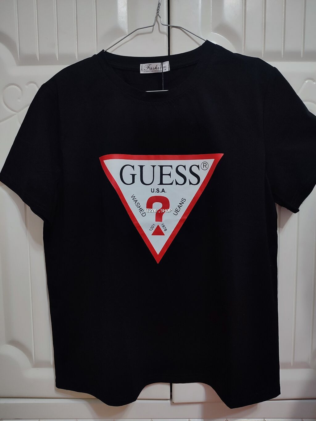 Futbolka, Guess, Standart, rəng - Qara