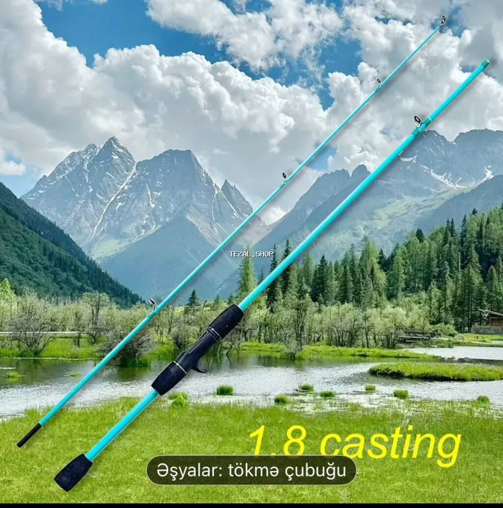 Tökəmə (casting) balıqçılıq çubuğu – 1.8 m - Uzunluq: 1.8 m (casting