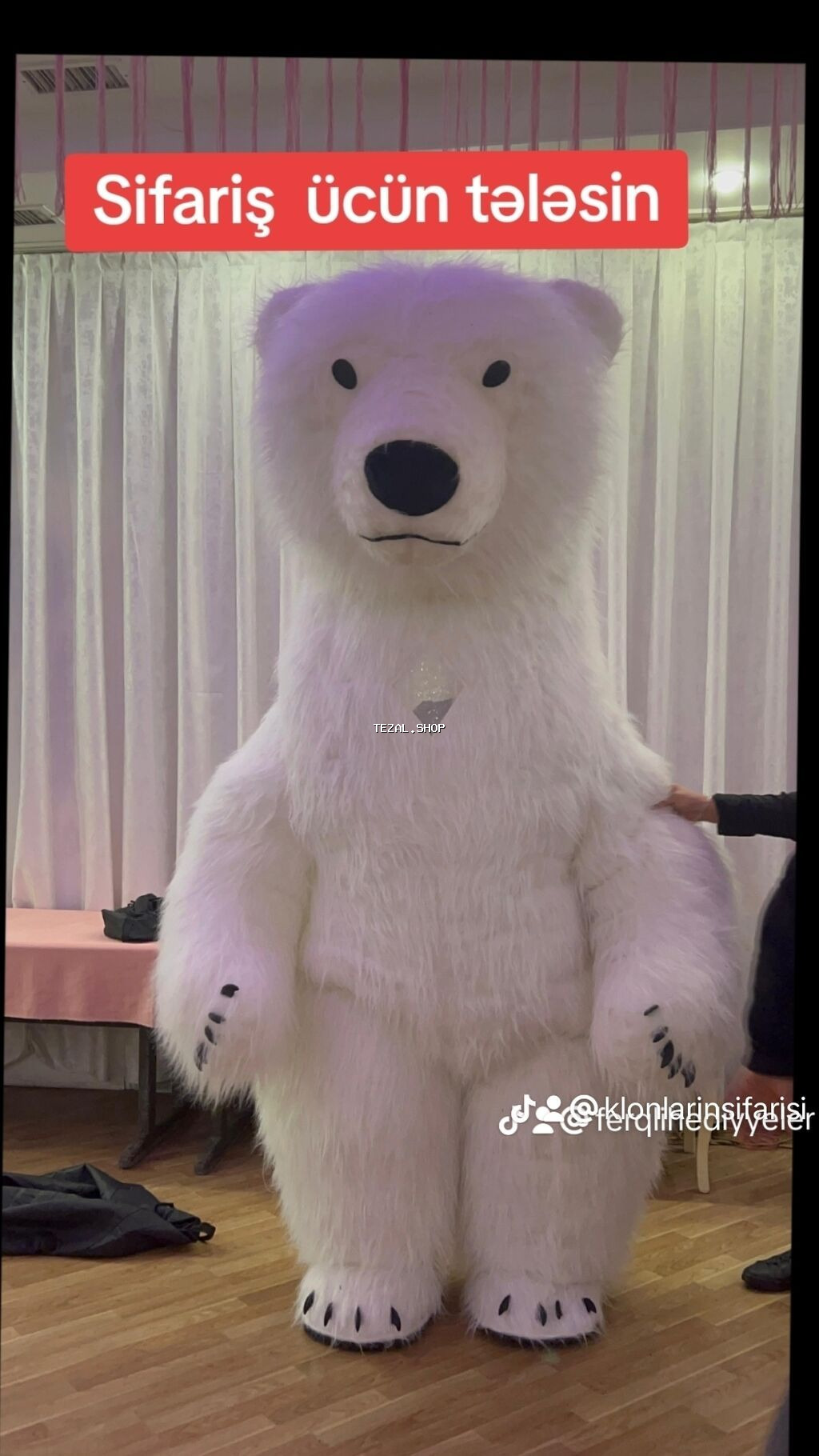 Xüsusi günlər üçün nəhəng ayı maskotu ilə tədbirə çıxış xidməti. - - şəkil 3