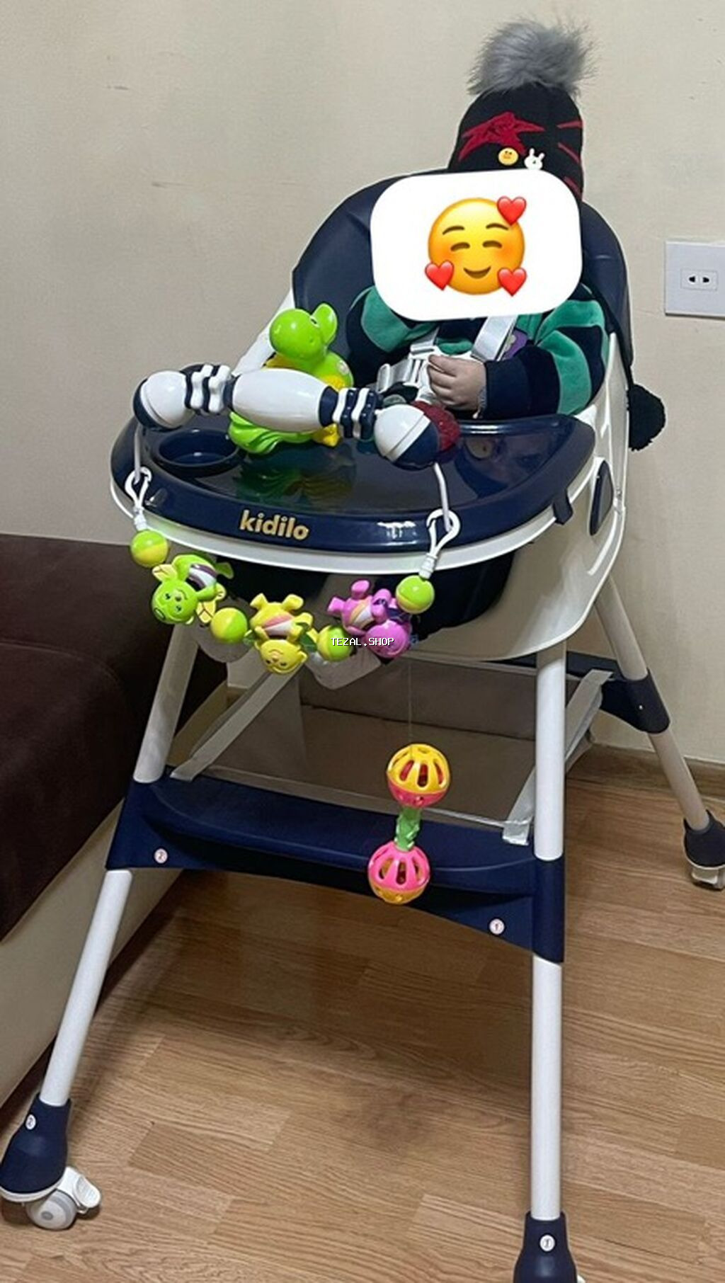 Uşaq üçün “Kidilo” brendi yemək stulu. Xüsusiyyətlər: - Rahat, dərin