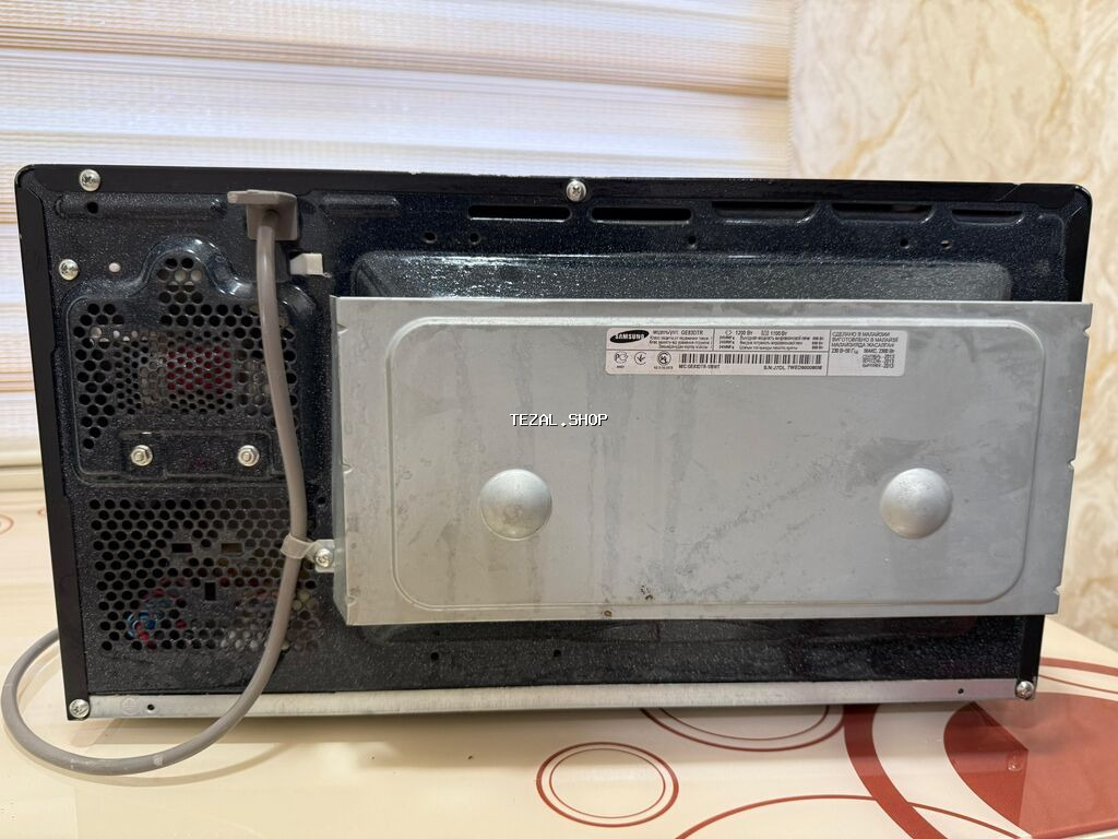 Mikrodalğalı soba Samsung, Ayrıca dayanan, Mikrodalğalar ilə, rəng - Qara - şəkil 2