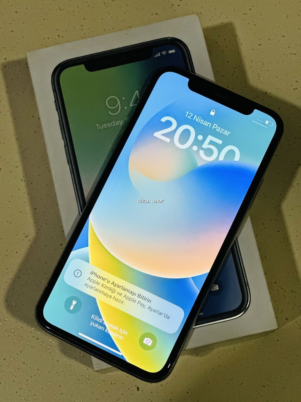 IPhone X, 64 GB, Matte Silver, Face ID, Sənədlərlə